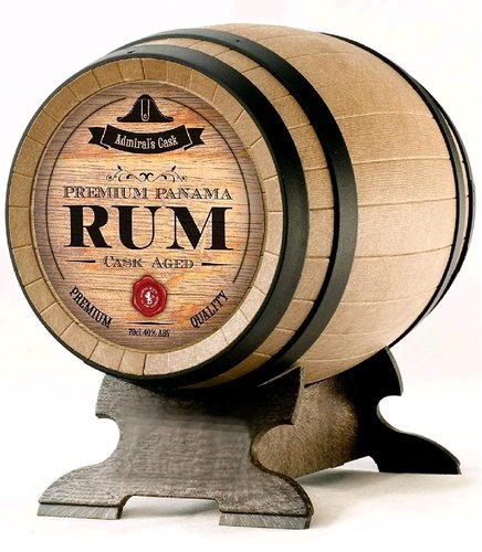 Old st.Andrews Admirals cask rum barrel  0.05l