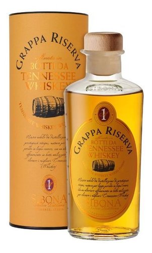 Sibona grappa Riserva Tennessee whisky barrels  0.5l