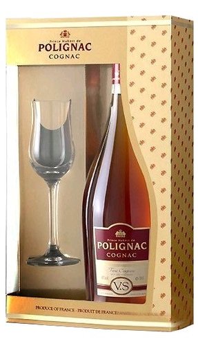 Prince Hubert de Polignac VSOP se sklem  0.7l