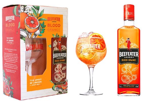 Beefeater Blood Orange se sklenikou  0.7l