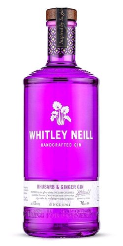 Whitley Neill Rhubarb &amp; Ginger gin miniaturka  0.05l