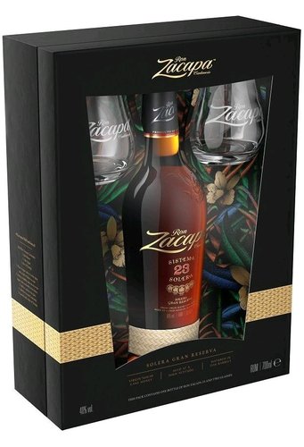 Zacapa 23 + 2 skleniky  0.7l