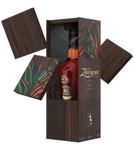 Zacapa 23 + Coasters wood 0.7l