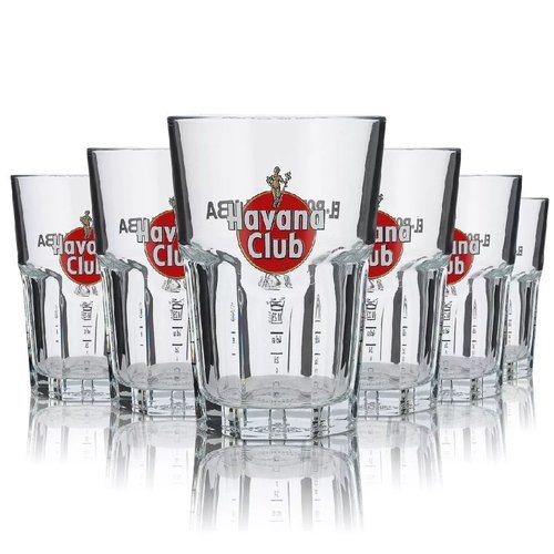 Sada skleniek Mojito a Cuba Libre Rum Havana Club  6ks