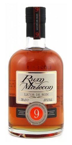 Malecon Licor de ron 9y  0.7l