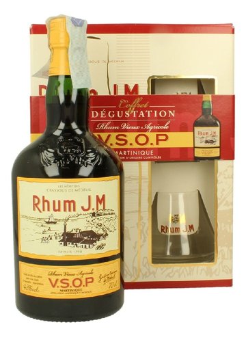 Rhum J.M Vsop se sklenikama  0.7l