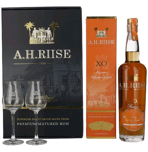 AH Riise XO Reserve Superior cask se dvmi sklenikami  0.7l