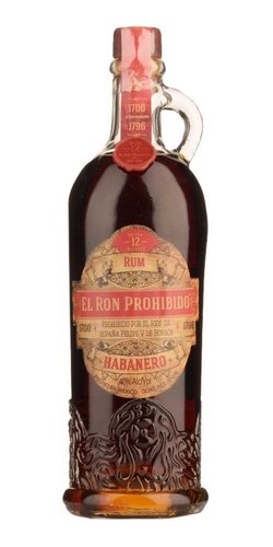 el Ron Prohibido Habanero 12y  1l