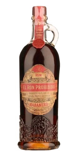 el Ron Prohibido Habanero 12y  1.75l