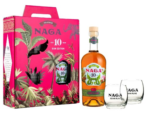 Naga Siam 10y se sklenikama 0.7l