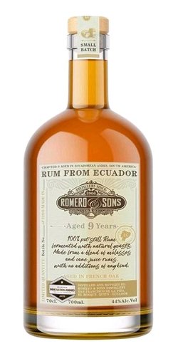 Romero &amp; Sons 9y 100% Pot Still  0.7l