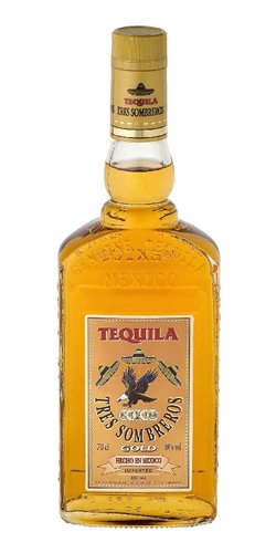 Tres Sombreros Gold Tequila  1l