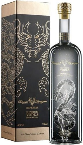 Royal Dragon Imperial vodka se zlatem  gB 40%0.70l
