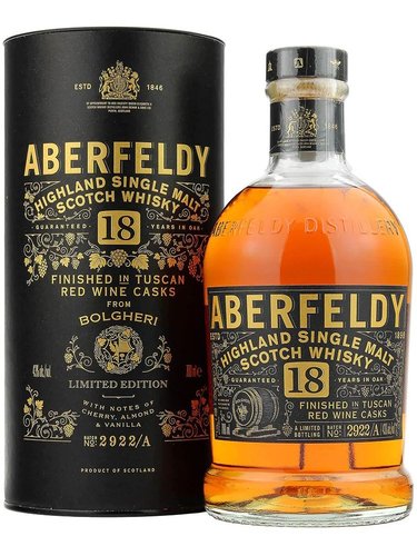 Aberfeldy Tuscan Bolgheri cask 18y 0.7l