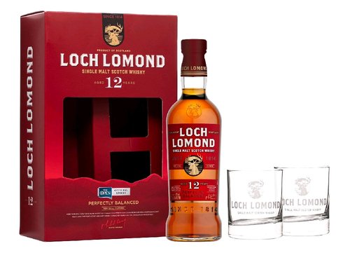 Loch Lomond 12y se sklenikami  0.7l