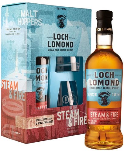 Loch Lomond Steam &amp; Fire se sklenikama  0.7l