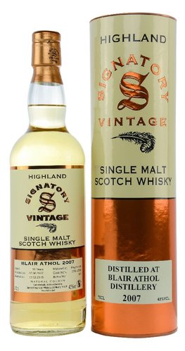 Whisky Blair Athol 2007 Signatory Vintage  43%0.70l