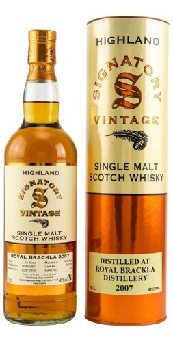 Royal Brackla 2007 Signatory Vintage  0.7l