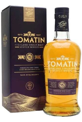 Tomatin 15y American oak  0.7l
