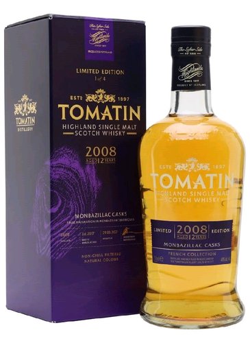 Tomatin 2008 Monzabillac cask 12y  0.7l