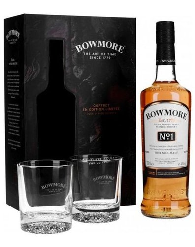 Bowmore Our no.1 Malt se sklenikama  0.7l