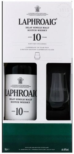 Laphroaig 10y se sklenikou  0.7l