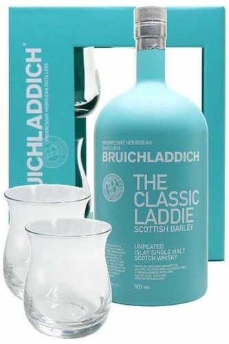 Bruichladdich Classic Laddie se skleničkama  0.7l