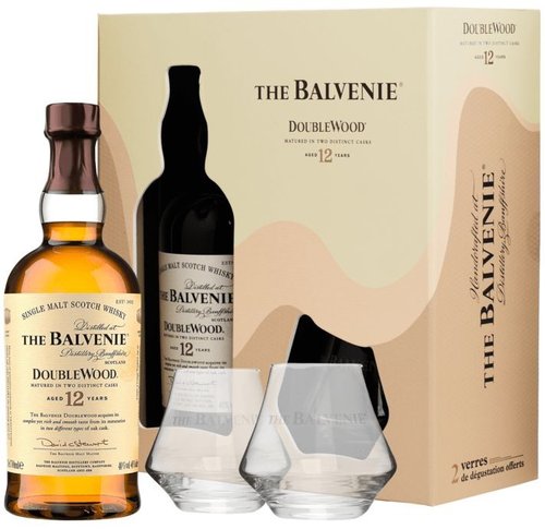 Balvenie 12y Double cask + 2 skleničky  0.7l