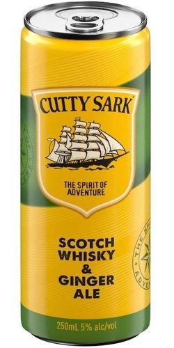 Cutty Sark &amp; Ginger Ale RTD  0.25l