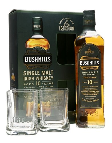 Bushmills 10y drkov kazeta  0.7l