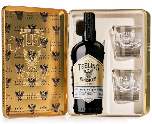 Teeling Small batch + 2sklo zlatý plech  0.7l