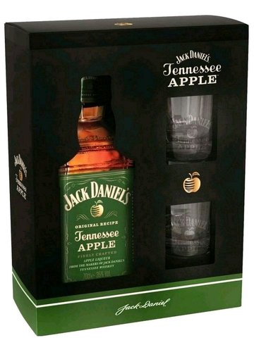 Jack Daniels Apple se sklenikama  0.7l