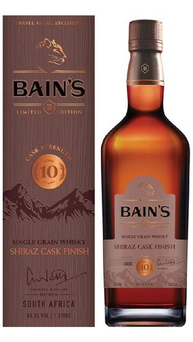 Bains Cape Mountain Whisky Shiraz cask finish 10y  1l