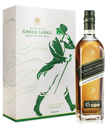 Johnnie Walker Green label 15y drkov kazeta  0.7l