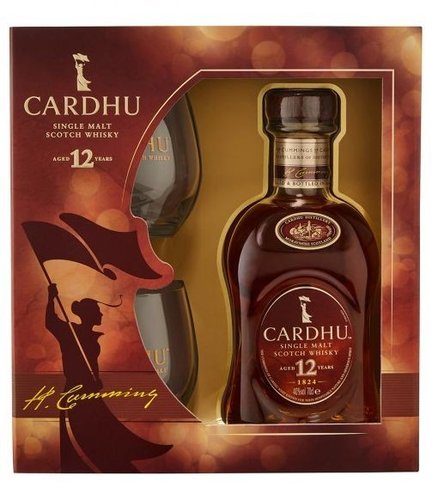 Cardhu 12y se sklenikama  0.7l