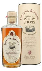 Sibona grappa Riserva Sherry wood finish  0.5l