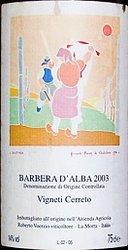 Voerzio Barbera Cerreto 2004  0.75l
