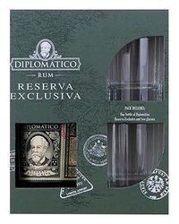 Rum Diplomatico Reserva Exclusiva + 2sklo  gB 40%0.70l