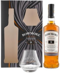 Bowmore 9y se sklenikama  0.7l