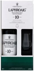 Laphroaig 10y se sklenikama  0.7l