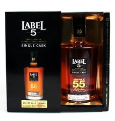 Whisky Label 5 Single Cask No.55  43%0.70l