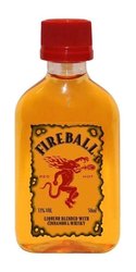 Fireball cinamon &amp; Canadian whisky liqueur by Seagrams  0.05 l