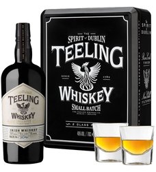 Teeling Small batch + 2sklo ern plech  0.7l