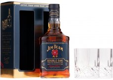 J.Beam double + 2sklo       GB 43%0.70l