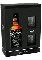 Jack Daniels se sklenikama  0.7l