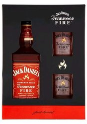 Jack Daniels Fire se sklenikama  0.7l