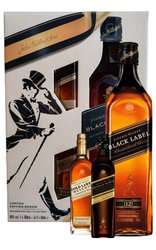 Johnnie Walker Black label + 2mini   0.8l